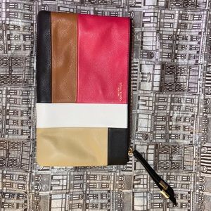 Henri Bendel Color Block Pouch with Zipper